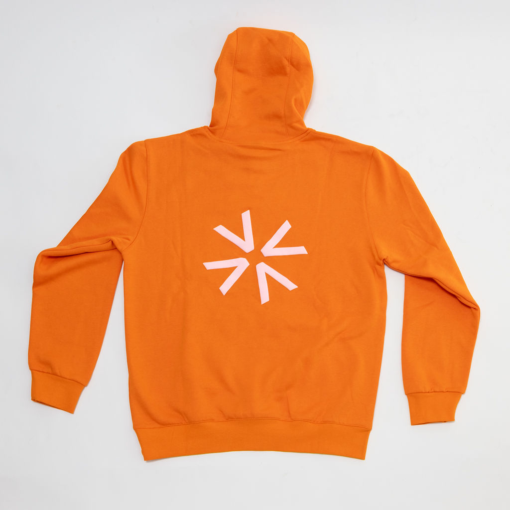 Orange hoodie back